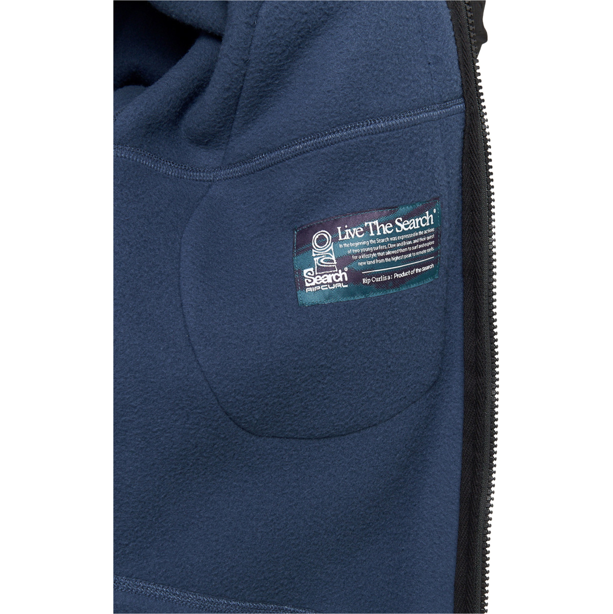 2025 Rip Curl Männer Anti Series Search Zip Crew 05OMFL - Light Navy